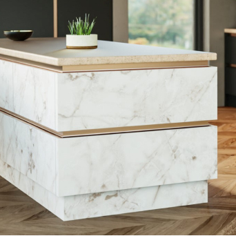 Zurfiz Supermatt Cascade Sandstone Kitchen details