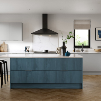 Zurfiz Supermatt Croma Blue Kitchen