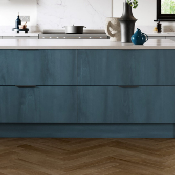 Zurfiz Supermatt Croma Blue Kitchen details