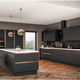 Zurfiz Supermatt Graphite Kitchen