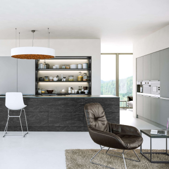 Zurfiz Supermatt Light Grey Kitchen