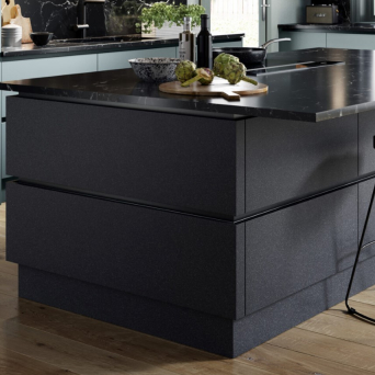Zurfiz Supermatt Metallic Grey Kitchen details