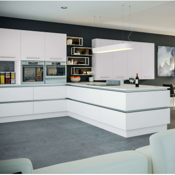 Zurfiz Supermatt White Kitchen